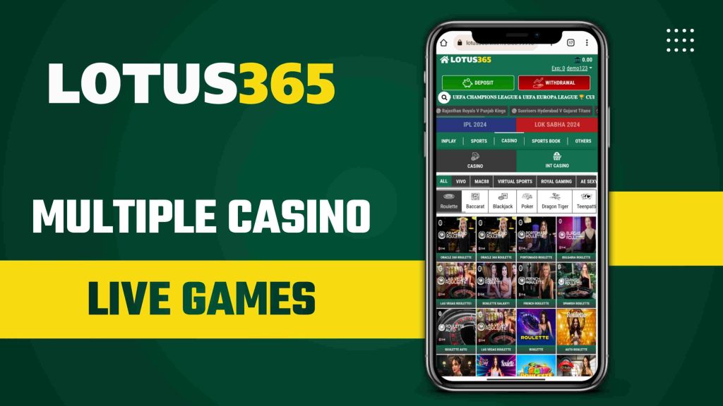 Lotus365 Online 5 Experience Multiple Live Casino Games on Lotus365