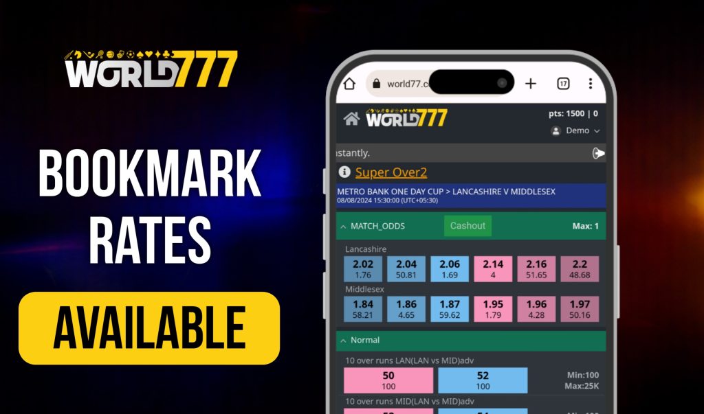 World777 9 Bookmark Rates Available World777