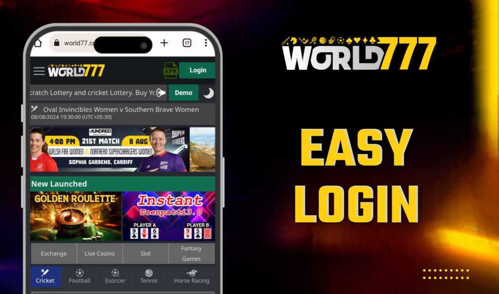 World777 3 How to Login on World777