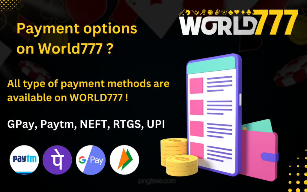 World777 7 Payment Options on World777