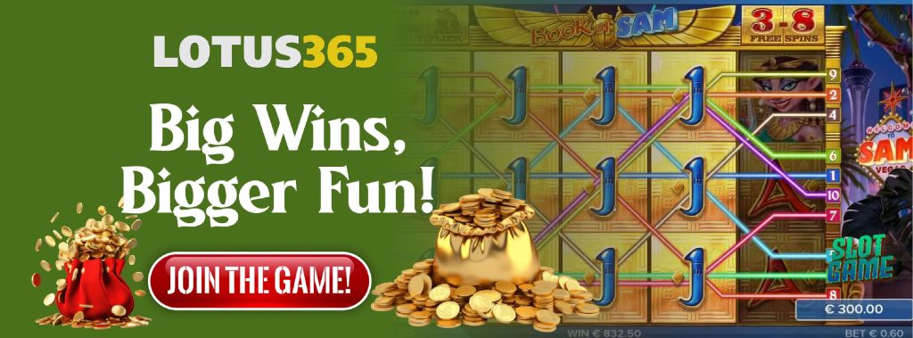 Top Reasons Why Book of Sam Slot is a Must-Play on Lotus365 7 Play Book of Sam Slot