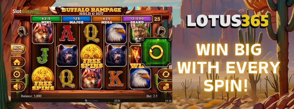 Top Tips for Buffalo Rampage Slot on Lotus365 4 Buffalo Rampage Slot on Lotus365