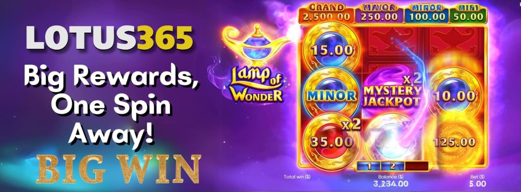 Lamp of Wonder Slot Review on Lotus365 6 Play Lamp of Wonder Slot